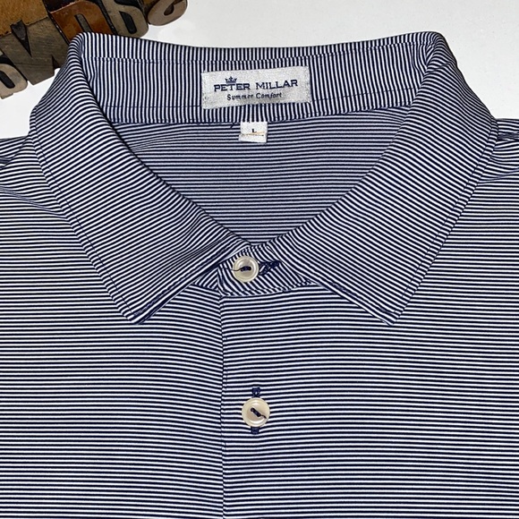 Peter Millar Other - ⛳️👑PETER MILLAR Crown Seal Performance “Beacon” Jersey Polo in Black & White